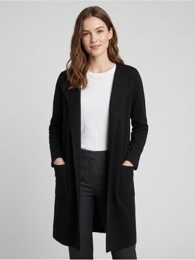 J. Crew Juliette Longline Black Cardigan Sweater